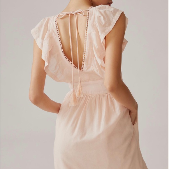 Anthropologie V-Neck Plunge Tunic Mini Dress - Picture 6 of 14